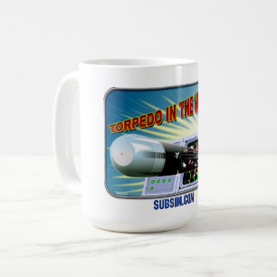 SUBSIM Torpedo dans l'eau 15. oz mug