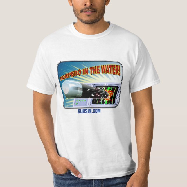 SUBSIM Torpedo in the Water! T-Shirt (Front)