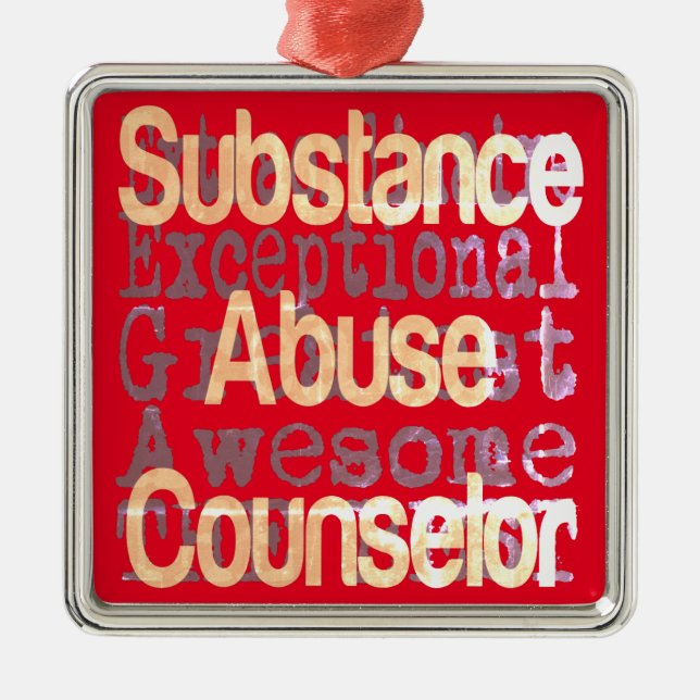 Substance Abuse Counsellor Extraordinaire Metal Ornament (Front)