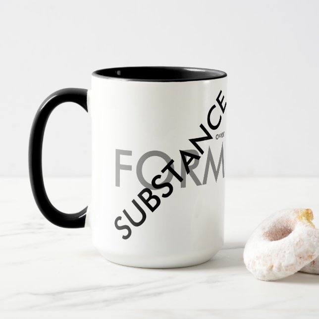 "Substance over Form" Mug (With Donut)