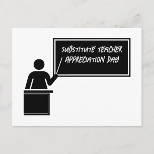 Substitute Teacher Appreciation Day Postcard