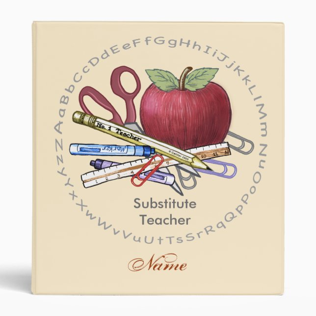 Substitute Teacher binder (Front)