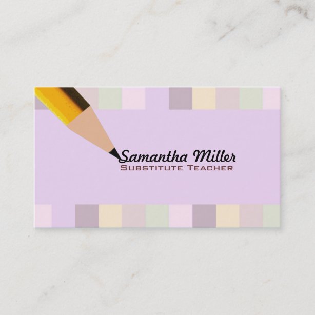 Substitute Teacher Business Cards Profile Cards Zazzle CA   Substitute Teacher Business Cards R078e7b094108419ea5baf51a41095e24 Em40b 614 