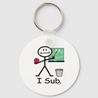 Substitute Teacher Keychain