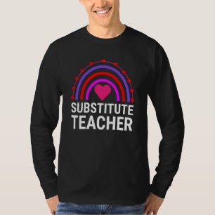 Substitute Teacher Rainbow Cute Teachers T-Shirt