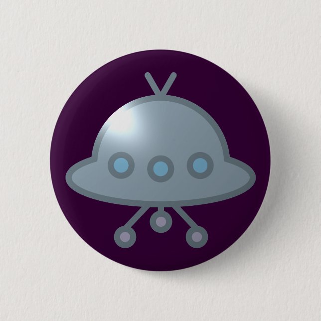 subsurface flying UFO flying saucer 2 Inch Round Button (Front)