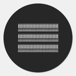 Subtle 67 Six Seven Brainrot _4 Classic Round Sticker
