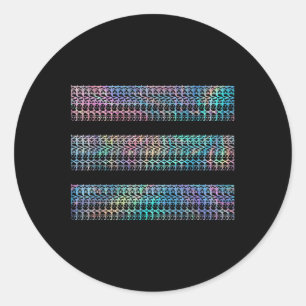 Subtle 67 Six Seven Brainrot Classic Round Sticker
