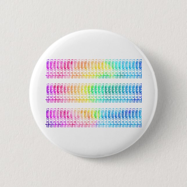 Subtle 67 Six Seven Brainrot Hidden Message Gen Al 2 Inch Round Button (Front)