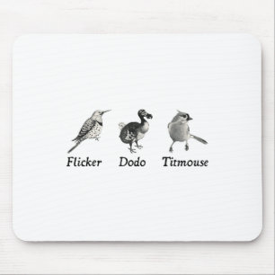 Subtle Animal, Flicker Dodo Titmouse Mouse Pad