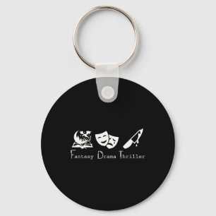 Subtle Anti Trump Book Genre Funny Political Book Keychain