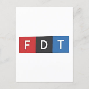 Subtle Anti-Trump FDT Anti-Maga Democrats Invitation Postcard