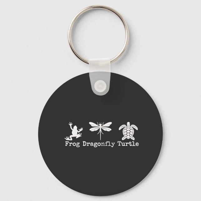 Subtle Anti-Trump FDT Anti-Maga Frog Turtle  Keychain (Front)
