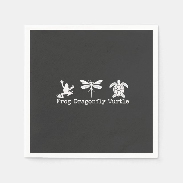 Subtle Anti-Trump FDT Anti-Maga Frog Turtle  Napkin (Front)