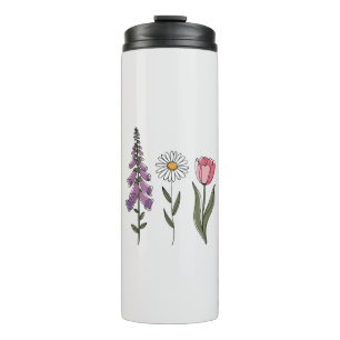 Subtle Anti-Trump - Foxglove Daisy Tulip III Thermal Tumbler