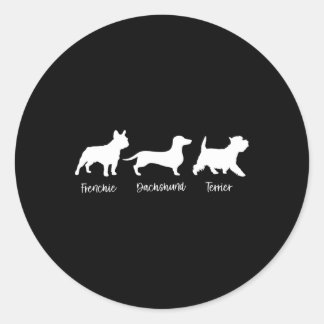 Subtle Anti Trump Foxtrots Deltas Tangos Dog Lover Classic Round Sticker