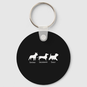 Subtle Anti Trump Foxtrots Deltas Tangos Dog Lover Keychain