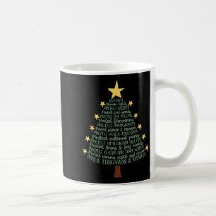 Subtle Anti Trump Funny Christmas Tree  Coffee Mug