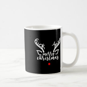 Subtle Anti Trump Hidden Message Christmas Reindee Coffee Mug