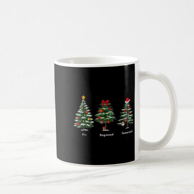 Subtle Anti Trump Hidden Message Christmas Tree  Coffee Mug (Right)