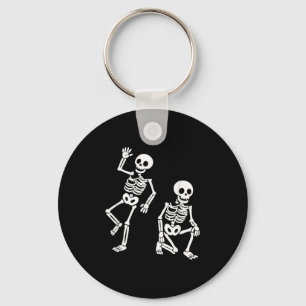 Subtle Anti Trump Hidden Message Dancing Skeleton Keychain
