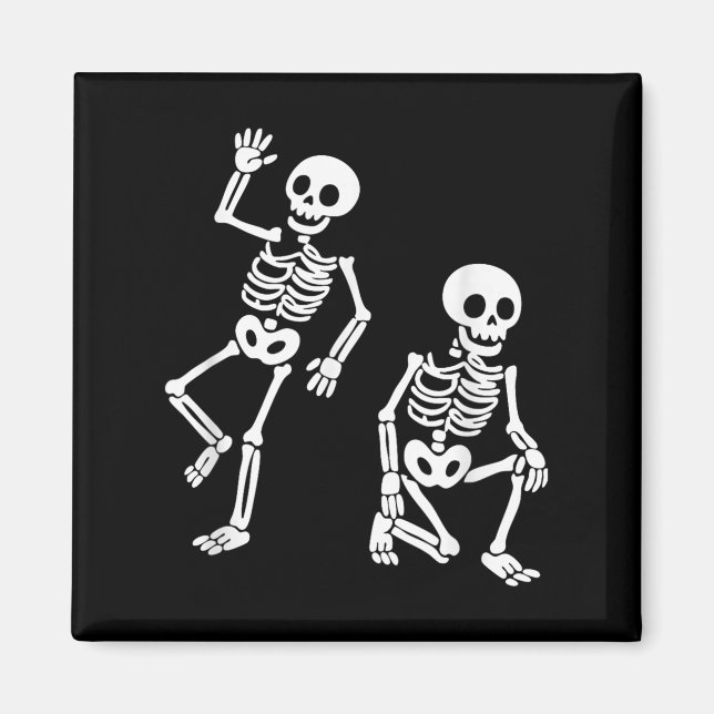 Subtle Anti Trump Hidden Message Dancing Skeleton  Magnet (Front)