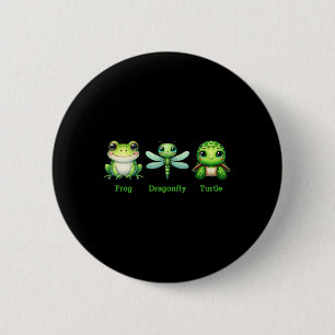 Subtle Anti-trump Political Humour Frog Dragonfly 2 Inch Round Button