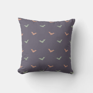 Subtle Bat Silhouette Pattern Throw Pillow