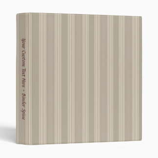 Subtle Beige Stripe 1" Binder Template