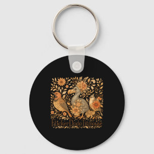 Subtle Birds Flicker Dodo Titmouse Trump Resist Bo Keychain