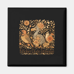 Subtle Birds Flicker Dodo Titmouse Trump Resist Bo Magnet