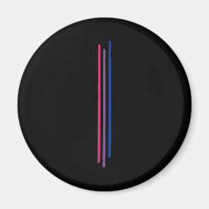 Subtle Bisexual Pride Goth Bi Pride Skull Magnet