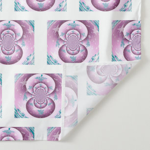 Subtle Blue Trees Fractal Design Tapestry