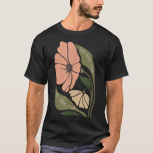 Subtle Boho Flowers Anti Trum P Liberal Protest Re T-Shirt
