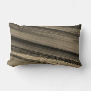 Subtle Brown Stripe Lumbar Pillow