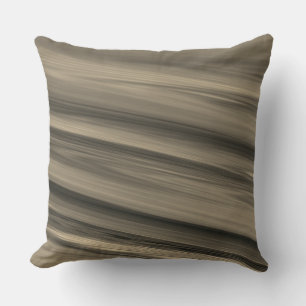Subtle Brown Stripe Outdoor Pillow