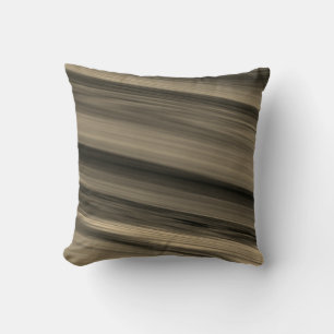 Subtle Brown Stripe Throw Pillow