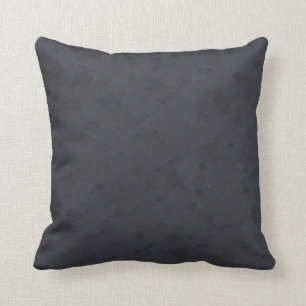 Subtle Charcoal Grey Pattern Throw Pillow