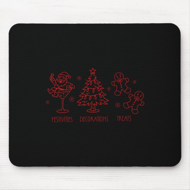 Subtle Christmas Hidden Message Funny Trump Xmas P Mouse Pad (Front)