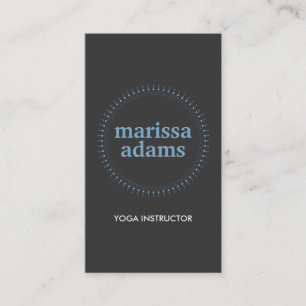SUBTLE CIRCLE in BLUE/DK GRAY II Business Card