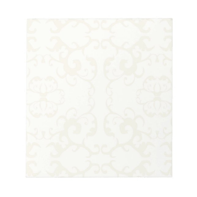 Subtle classic vintage pattern print -customise notepad (Front)