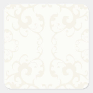 Subtle classic vintage pattern print -customise square sticker