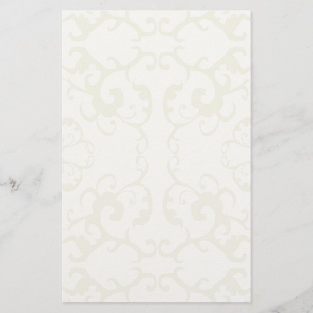 Subtle classic vintage pattern print -customise stationery (Front)
