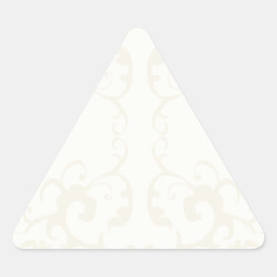 Subtle classic vintage pattern print -customise triangle sticker