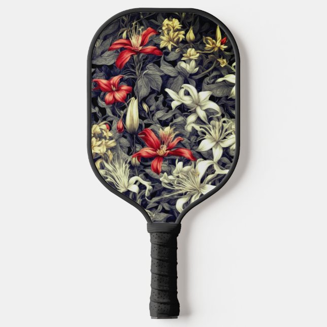Subtle Colour Wild Honeysuckle Print Pickleball Paddle (Front)