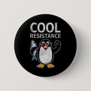 Subtle Cool Resistance Penguin Tariffs Protest Ant 2 Inch Round Button