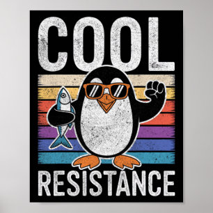 Subtle Cool Resistance Penguin Tariffs Protest Ant Poster