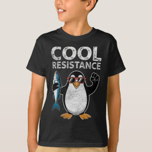 Subtle Cool Resistance Penguin Tariffs Protest Ant T-Shirt