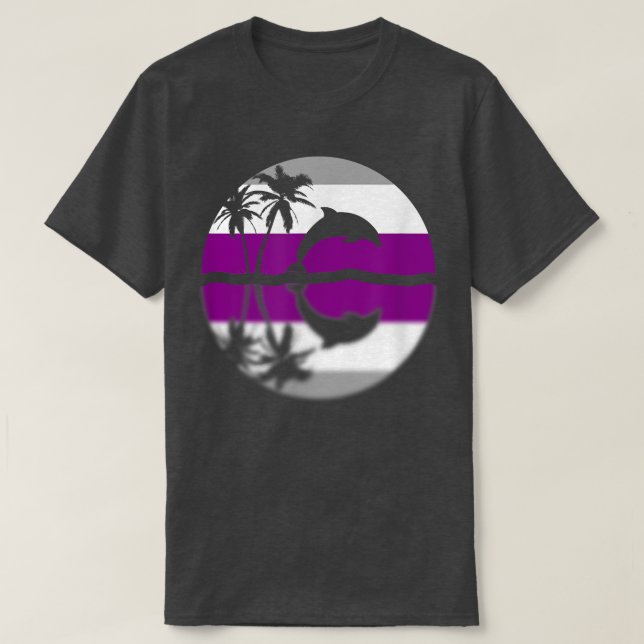 Subtle Demiseual Pride Sunset, Demi Flag, Pride Mo T-Shirt (Design Front)