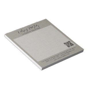 Subtle Fabric Texture Customizable Notepad